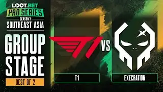 T1 vs Execration Game 2 - Pro Series 7 SEA: Group Stage w/ Ares & Black^