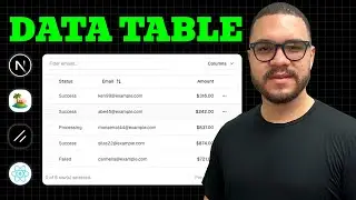 React Data Table com NextJS, Shadcn/ui e Tanstack Table