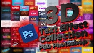 👍Create Stunning 3D Text Effects: Download Our Free PSD Template Today!