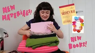 fabric haul & starting the artist's way 🌷 artist vlog