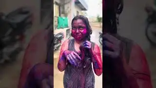 Enjoying holi festival 2023❄️🎊🎨