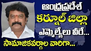 Andhra Pradesh Kurnool District MLAs Profiles Caste Wise 2019 || AP Politics || BCTimes