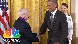 Mel Brooks Jokes Around At White House Medal Ceremony | NBC News