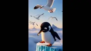 Little Penguin Tries to Fly Like a Bird