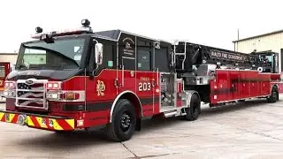 Rialto Fire MT203 responding with air horns