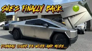 Cybertruck tonneau re-work, Tint installed, first Tesla service appointment with the Cybertruck