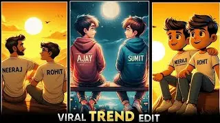 Treding Best Friend T-Shirt Name Editing Video 100% Viral | T Shirt Name Photo Video Editing