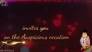 Birthday invitation video / birthday whatsapp status # First birthday status for whatsapp