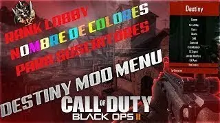 ❖Bo2: 1.19 Destiny SPRX Modmenu Pre,Non,Host +Derank + Download  VSAT❖
