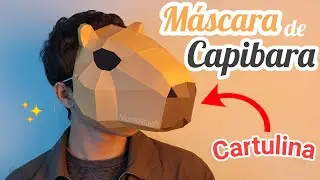 Cómo hacer una Máscara de Capibara con Cartulina - Premium Momuscraft