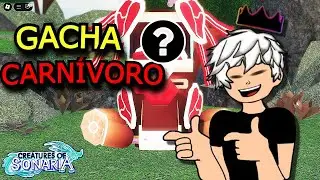 GASTEI TODOS OS MEUS COGUMELOS NO GACHA CARNÍVORO!!! - Creatures of Sonaria