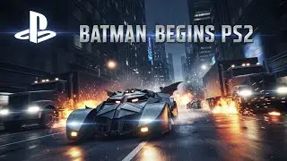Batman Begins PS2 | Dirigindo o Batm&oacute;vel em Alta Velocidade (Gameplay &Eacute;pico)