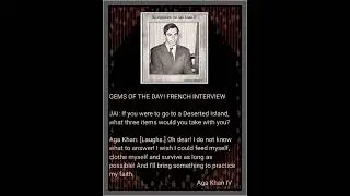Aga Khan IV devotes his time and fortune for disadvantaged populations.