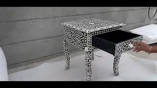 Bone Inlay Bedside drawer London