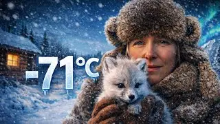 At &ndash;71&deg;C, she saved a dying Arctic fox cub. The next moment, the mother appeared. 🐾❄️