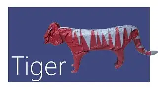 Striped Tiger Origami Tutorial (Hideo Komatsu)