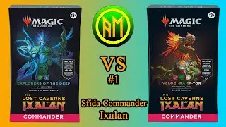 Sfida Commander💢 Caverne Perdute di Ixalan▶️Esploratori dell'Abisso🟢🔵VS Accellerosauro🟢🔴⚪[MTG ITA🇮🇹]