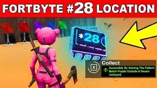 FORTBYTE #28 - Accessible By Solving The Pattern Match Puzzle Outside A Desert Junkyard Fortnite