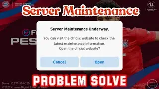 How to solve server maintenance problem in PES 2020 || Server Maintenance problem solve in PES 2020