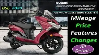 Suzuki Burgman Street 125 BS6 2020 Price Features Changes Mileage (MotorBuddy) Complete Details