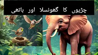Hathi Or Chiryaan 🐘🐦🪹...||Kids Stories||Urdu Kahani||#viral #kidstimestorytime #kids #youtube #fyp