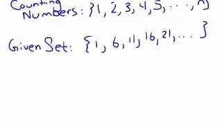 Using a One to One Correspondence to Show a Set is Infinite