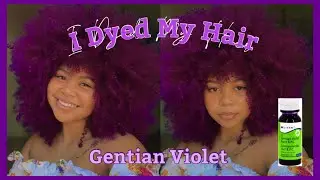 I Dyed My Natural Hair Purple WITHOUT Hair Dye! + Life Update || SimplyShumba