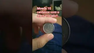 10 centavos com o disco trocado de 5 centavos