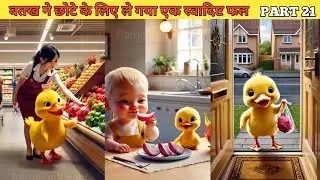 बतख ने छोटी लिए ले गया स्वादिष्ट फल PART 21 #cartoon #duckrescue #hindistories #kahani