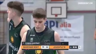 LIGA EBA 21/22 | Conrad Martínez (Joventut), partido ante Mataró Parc Boet Maresme