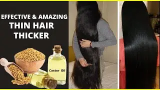 Effective & Amazing Way to Make Thin Hair Thicker 100% Working Hair Volume Remedies