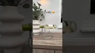 The only right way to display your wine 🍷🤩 #winelovers #wine #winetime #decorideas #homedecor