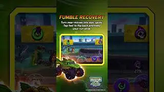 Near-miss? No problem! Fumble Recovery lets you save your run with a quick tap! #monsterjam