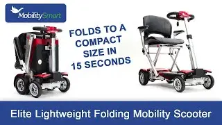 Elite Lightweight Folding Mobility Scooter | Folds to a compact size in 15 seconds
