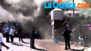 Moviliza a bomberos incendio en zona Poniente