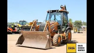 USED LOADER BACKHOE FOR SALE 2014 CASE 580N LOADER BACKHOE 4X4 TIER 4 CAB HEAT/AC 2900HRS MP BUCKET