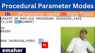IN Procedural Parameter Mode | Oracle PL/SQL