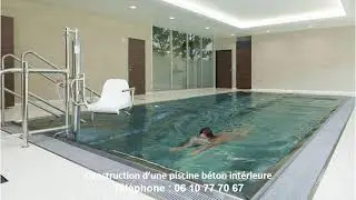 Construction d’une piscine béton intérieure à Le Cannet