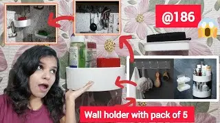 Wall holder Wall Shelf (Number of Shelves 5, White)