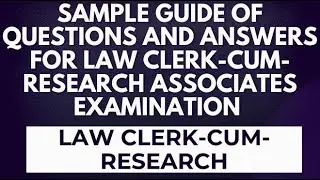 Know The Perfect Strategy For Supreme Court Law Clerk Examinations 2025 #SUPREME COURT