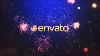 After Effects Template: New Year Fireworks Logo