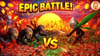 ❤️ CONQUER THE RED STICK EMPIRE SKIN LEAF part 1 | Stick War: Legacy mod Android Best Gameplay #FHD