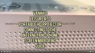 Портативный HD-проектор VANKYO Leisure 470 Вт - Подключение к интернету - Зеркальное отображение ...