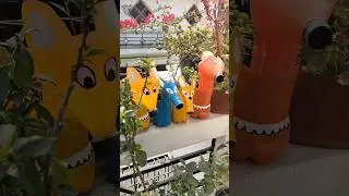 DIY Unique Planter From Waste Plastic Bottles #diy #diyplanter