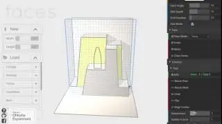 Origamic Architecture Online Builder, Pop-up card builder  (Three.js, WebGL)
