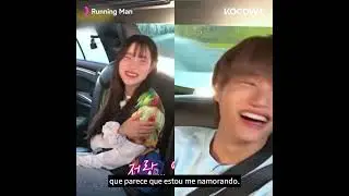 Programa de namoro? A esquete rom&acirc;ntica de #KAI e #KimAhYoung 🤭 (Ep 750) #exo #kimjongin #runningman