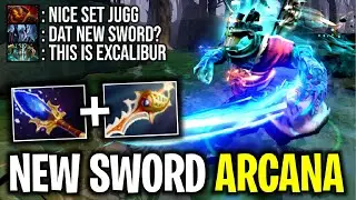 NEW BADASS SWORD..!! New Set + Arcana Juggernaut Best Effect 7.27 | Dota 2