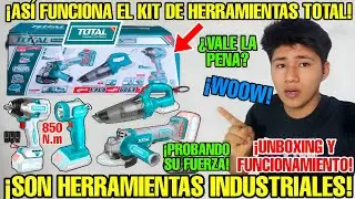 😯UNBOXING Y PRUEBA DE HERRAMIENTAS INDUSTRIALES TOTAL &iexcl;AMOLADORA, LLAVE DE IMPACTO Y ASPIRADORA!