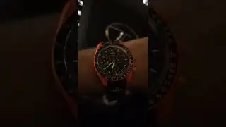 Omega MoonSwatch Lava Mission on Earth #wristwatch #wristroll #moonswatch #omega