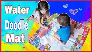 Water Doodle Magic Mat / Large Aqua Drawing Mat for Toddlers and Kids / No Mess Painting